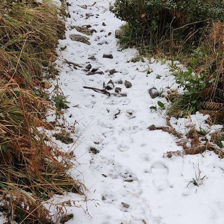 La montagna vestita di bianco diventa una bellissima sposa